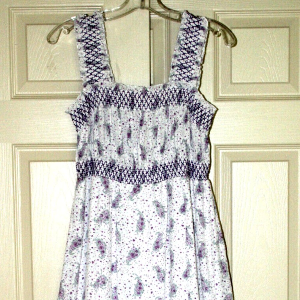 NWT Indigo Rose Women's Long Purple Floral Dress Lining Size-S